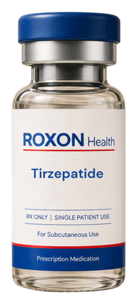 Roxon Health Tirzepatide protocol — clinical still life